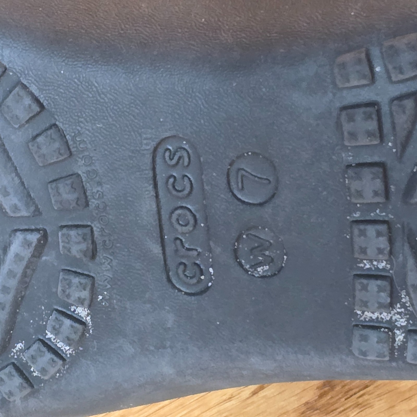 Crocs Kadee II Slip-On Strappy Sandal Black Women Size 7