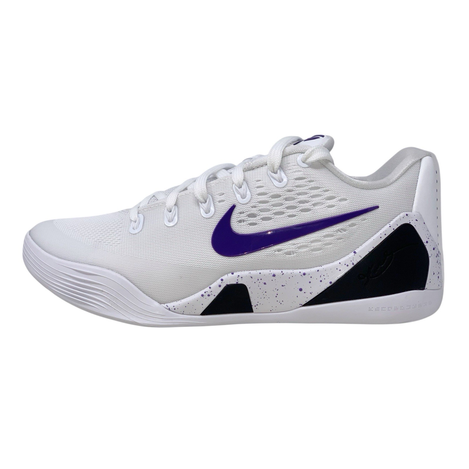 Nike Kobe 9 Elite Low Protro ‘LA Lakers’ White Sneakers, Size 11 IH1401-100