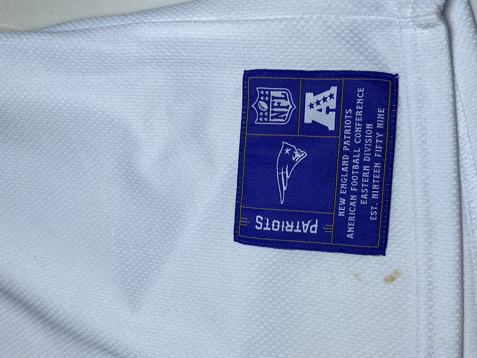Patriots New England Button Up Baseball Jersey Large L White Cotton On Factorie