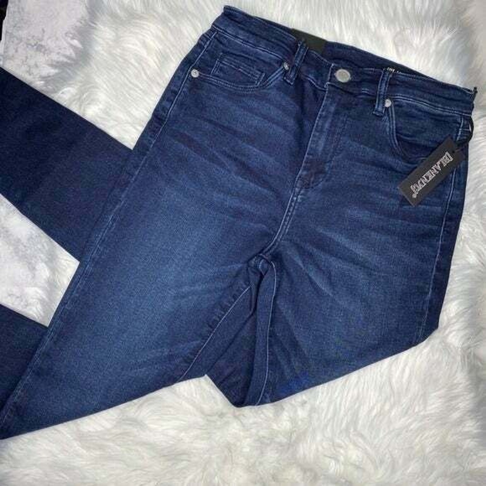 Blank NYC Womens Skinny Jeans Size 27 Dark Blue Stretch Denim New Tags
