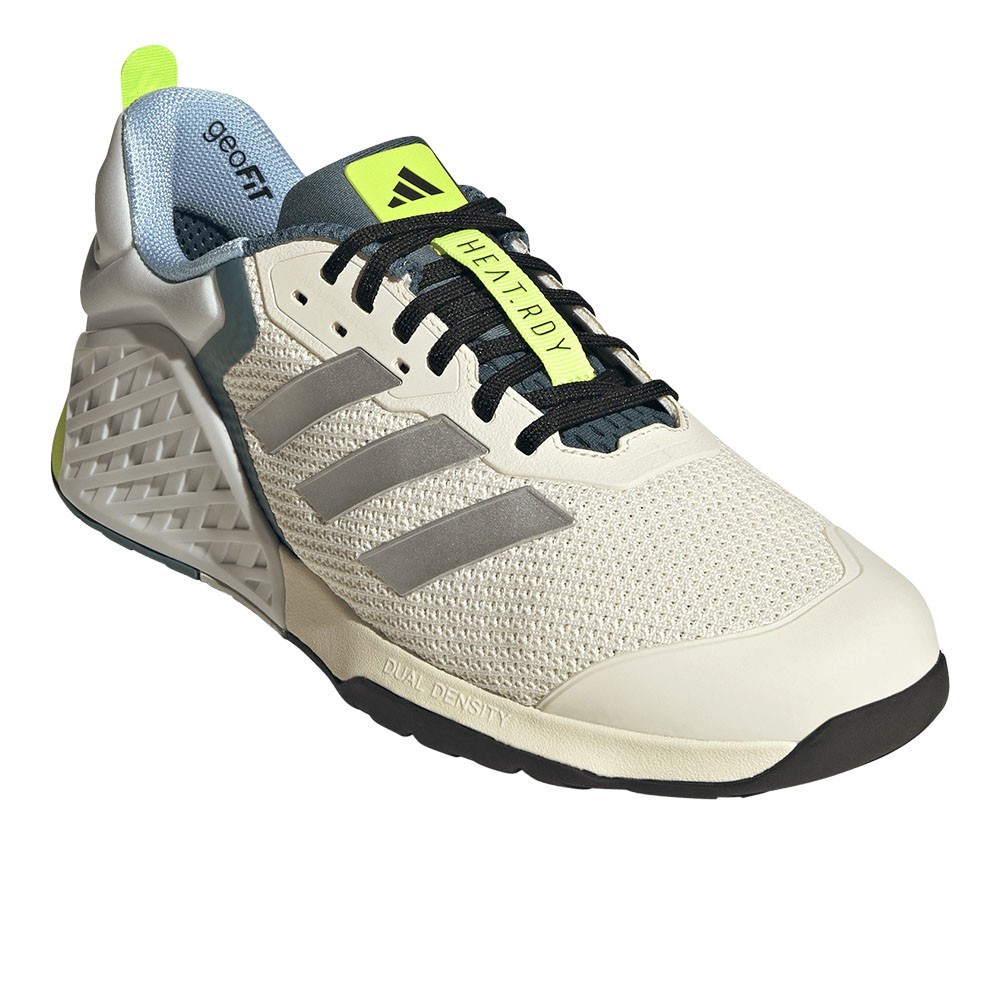 adidas Dropset 3 Training Mens White Sneakers Athletic Shoes JR1762