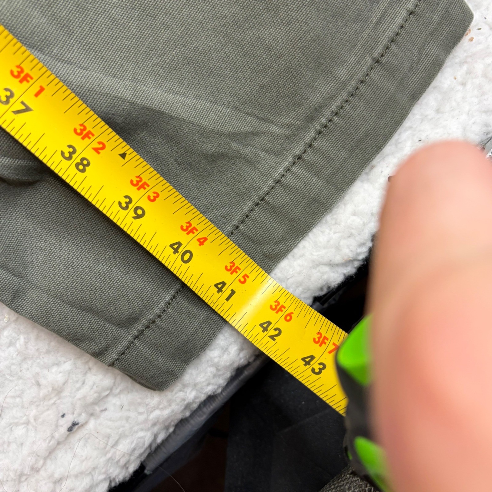 Carhartt Relaxed Fit double knee front Pants Moss Green 31×34 (32) 102802 MOS