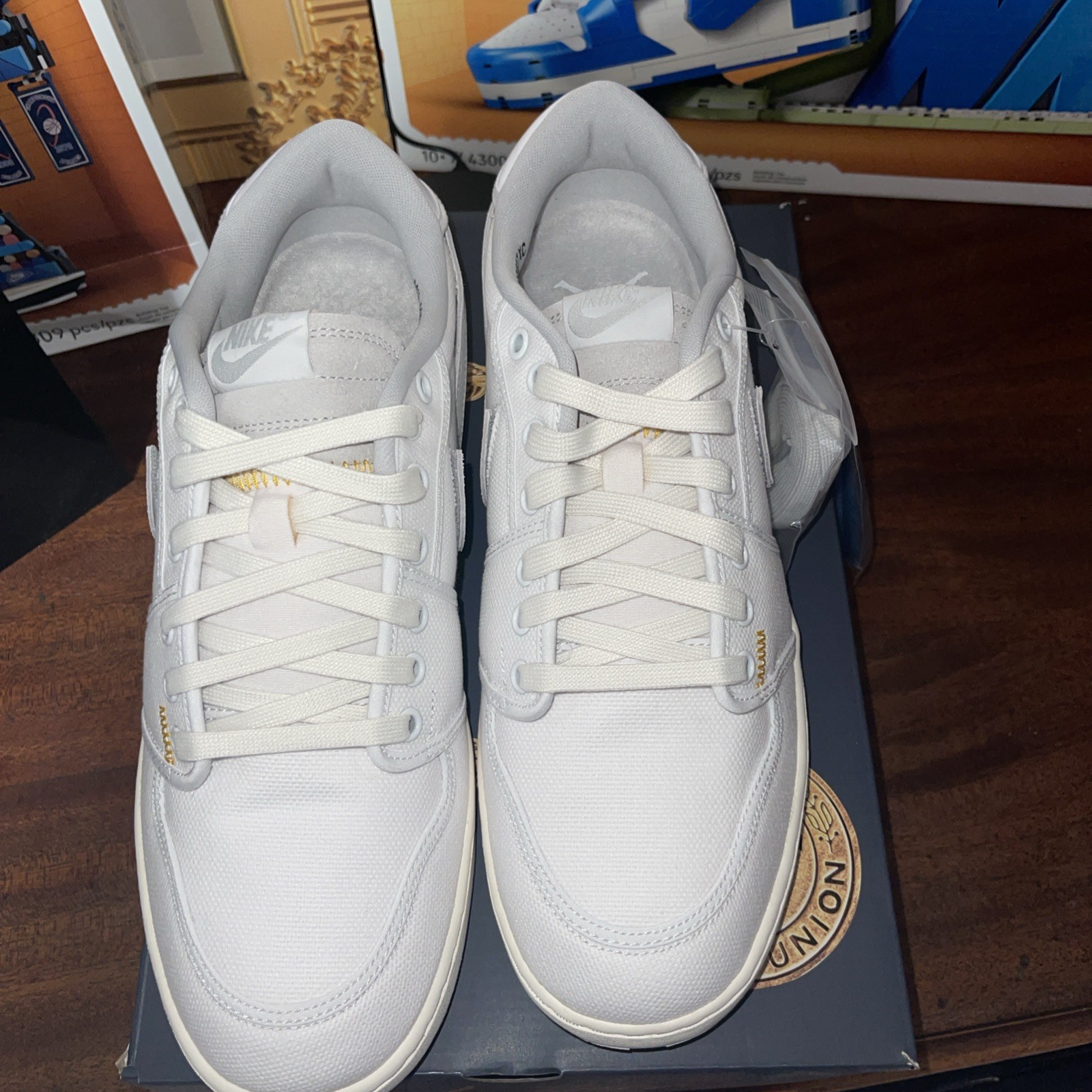 Air Jordan 1 Low AJKO, *White Sail Canvas*, Deadstock, Size 11.5