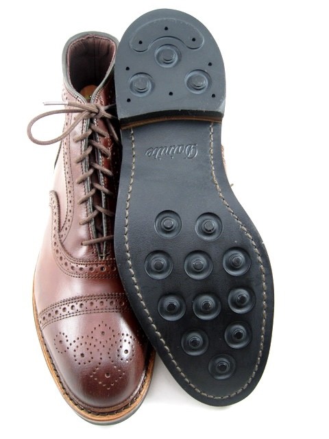 NEW Allen Edmonds “HAMILTON” Men’s Leather Cap-Toe Dress Boots 8 D Chili (806N)