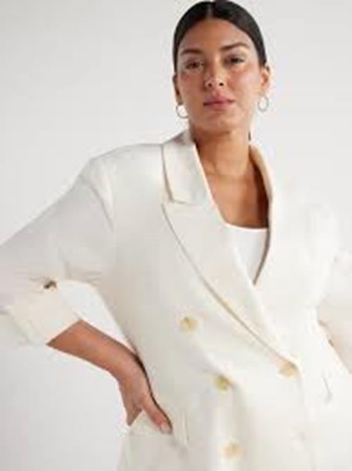 Sofia Jeans Sofia Vergara Blazer Jacket Medium Cream White Roll Tab Sleeve NWT