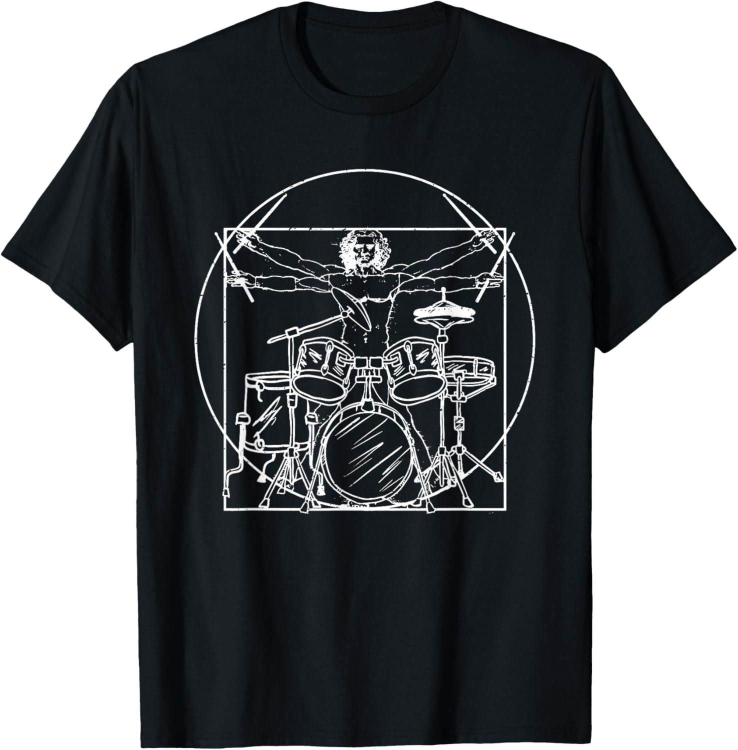 Drummer Da Vinci Drums Gift For Music Fans Unisex T-Shirt