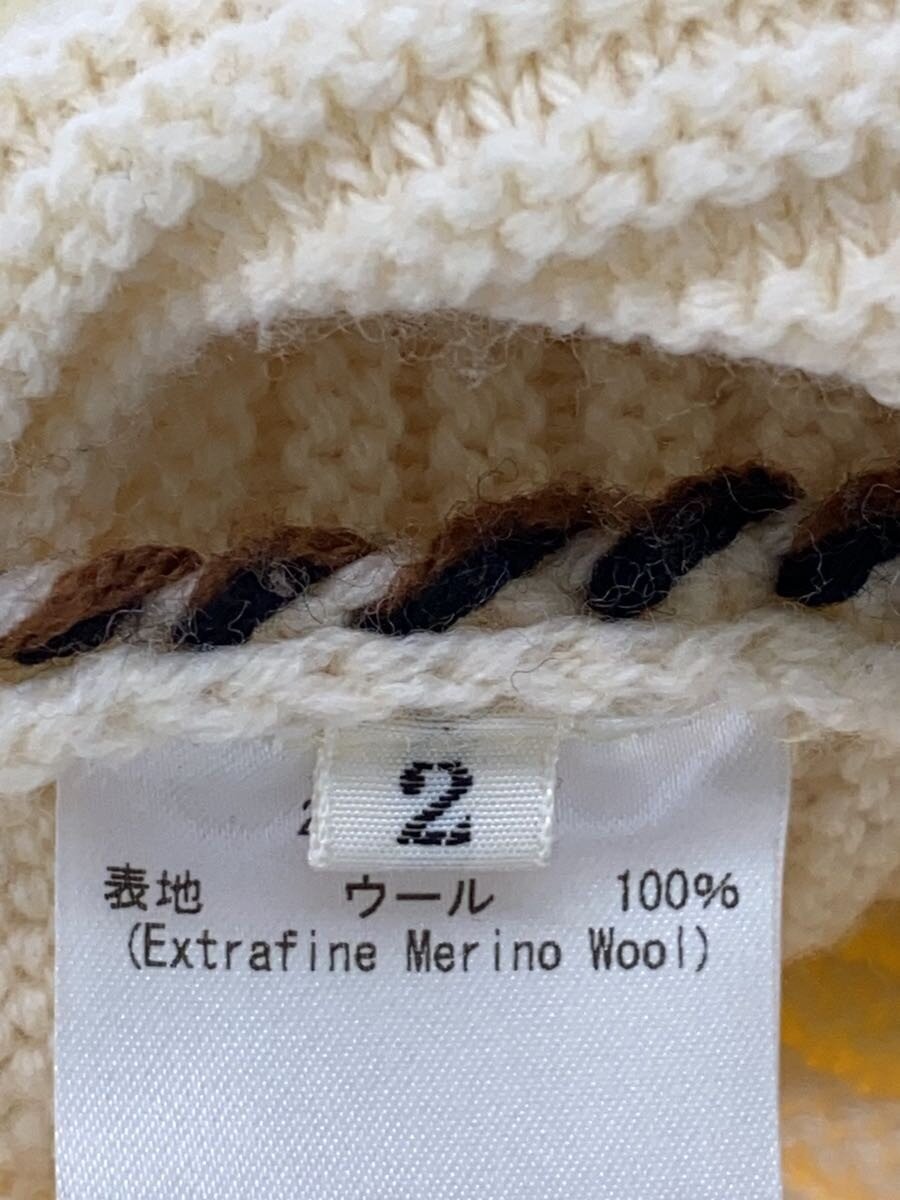 CULLNI Knit Sweater (Thick) Size 2 Wool BRW Solid Color 20-AW-035