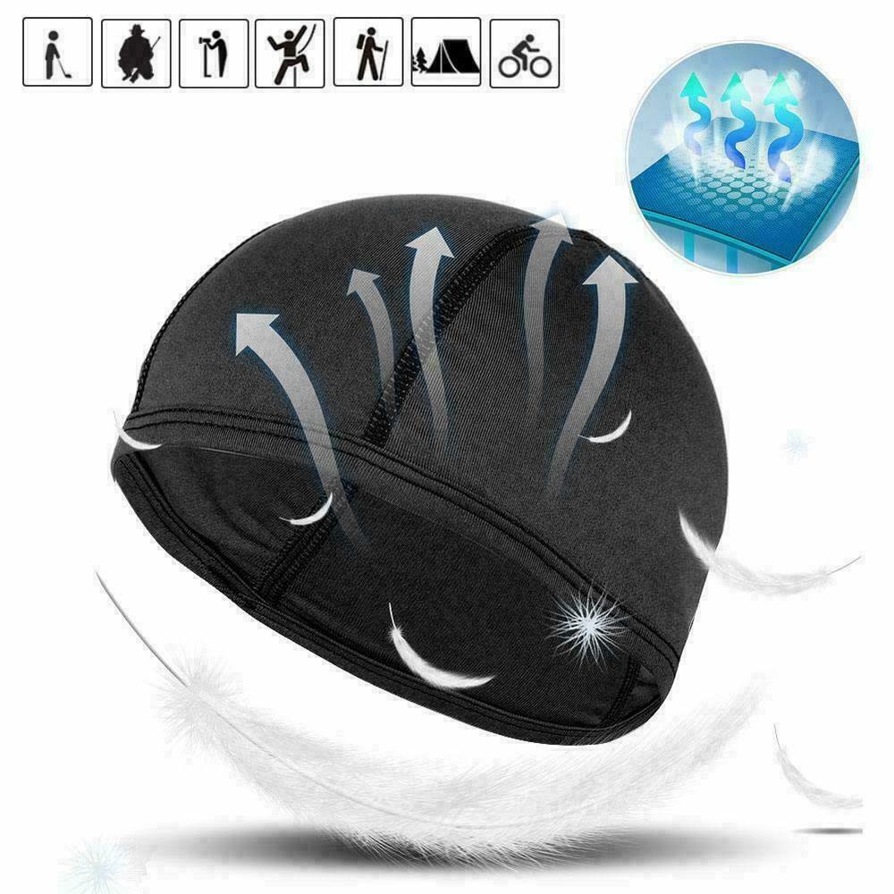 3 Pieces Under Helmet Skull Caps Cooling Sweat Wicking Helmet Liner Cycling Hat