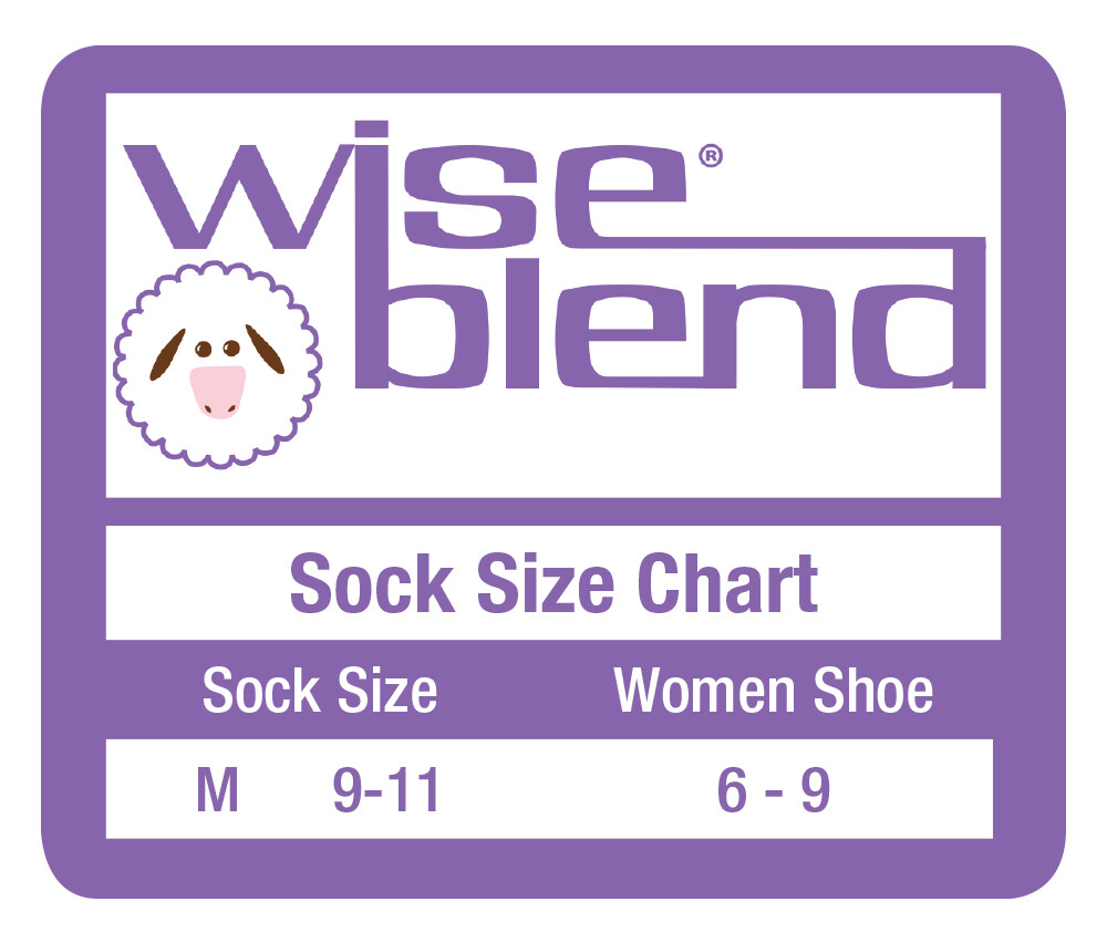 Wise Blend Ladies Merino Wool Blend Seamless Toe Hiker Quarter Socks 3 Pair