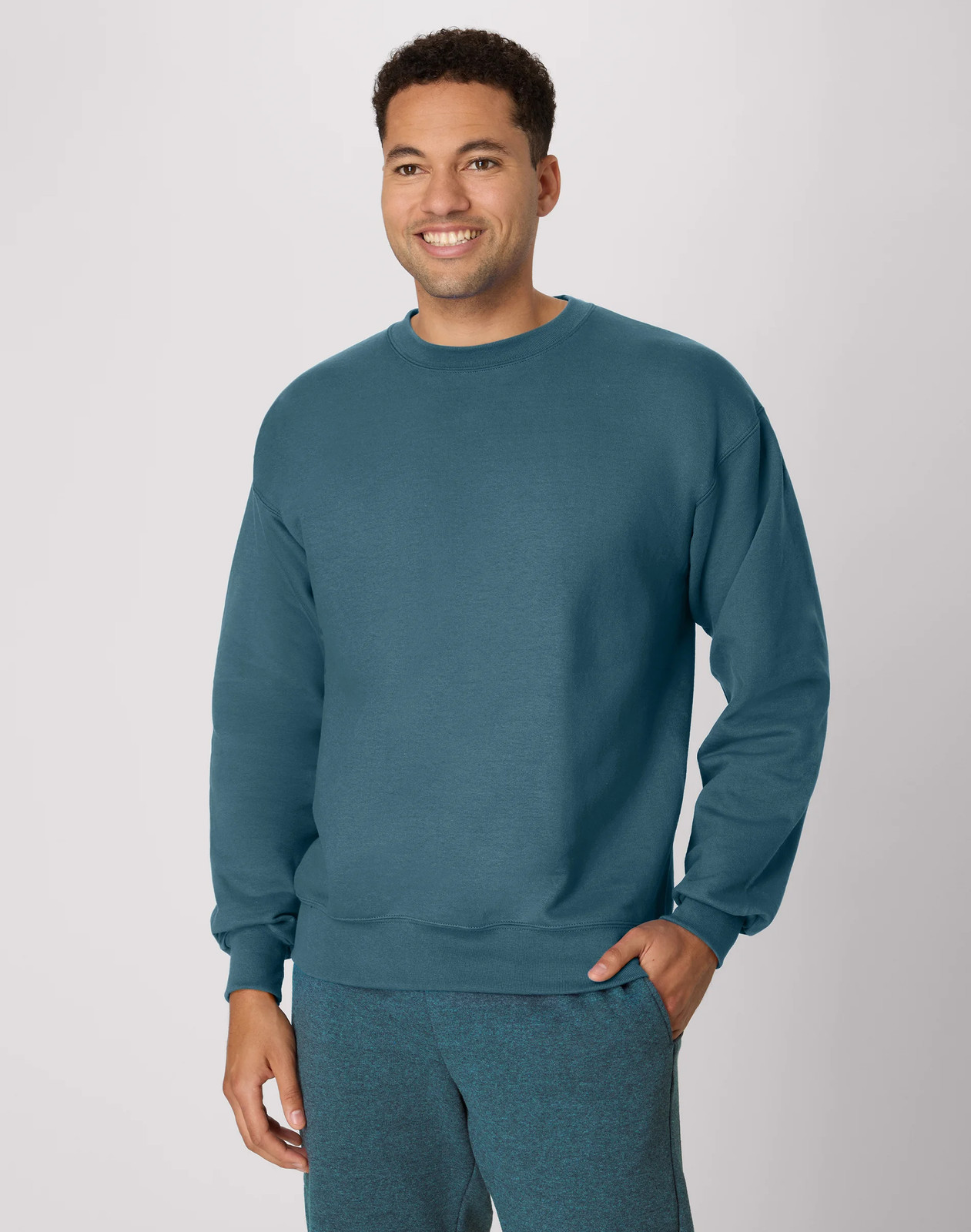 Hanes Sweatshirt Mens Heavyweight Cotton Fleece Crewneck Ultimate Standard S-3XL