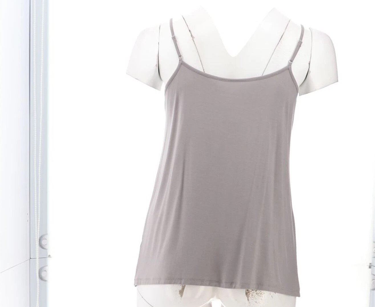 Laurie Felt Silky Rayon made from Bamboo Camisole-Grey-Small-A383806-NEW