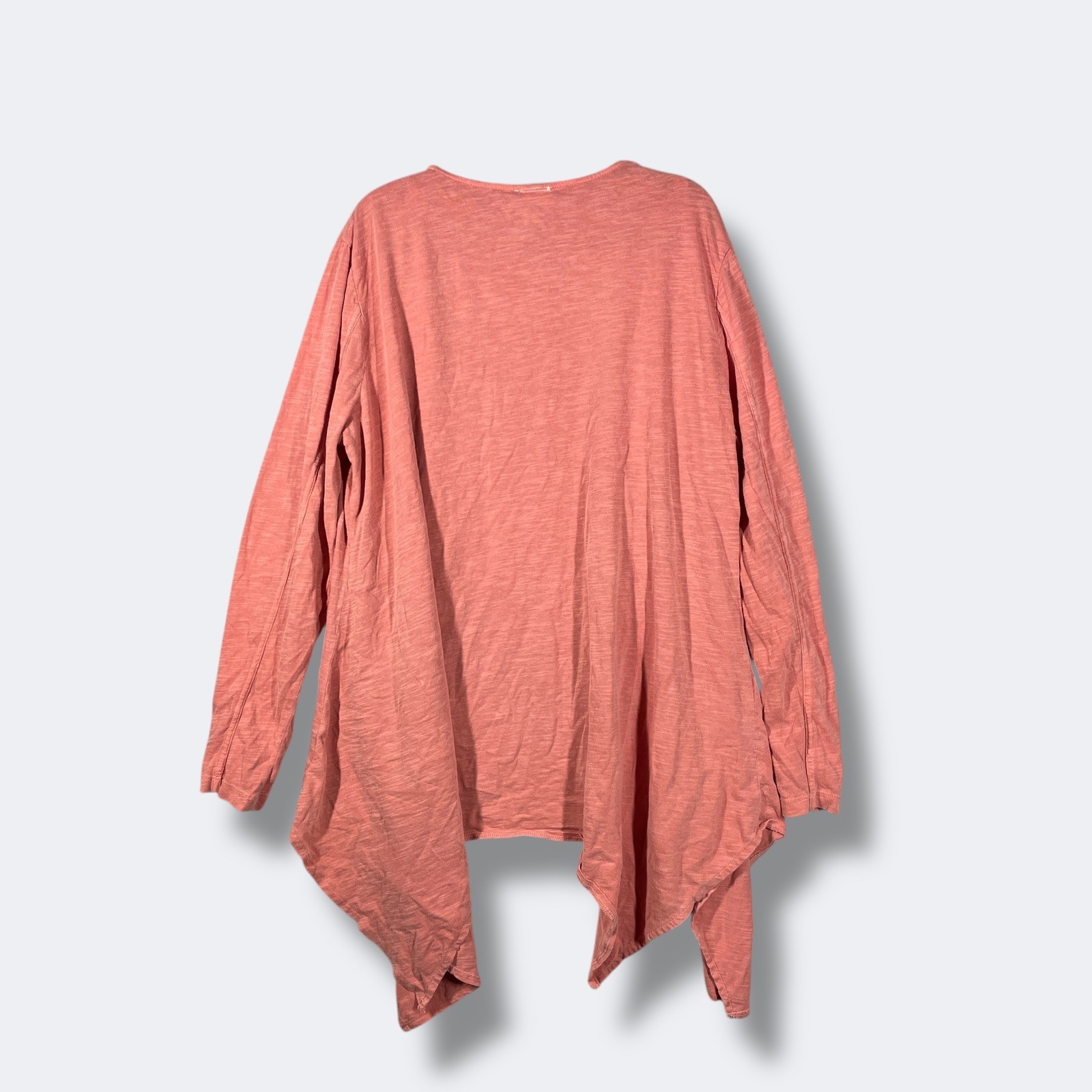 Mind Set by XCVI Coral Duster Cardigan Sweater Womens XL Minimalist Waterfall