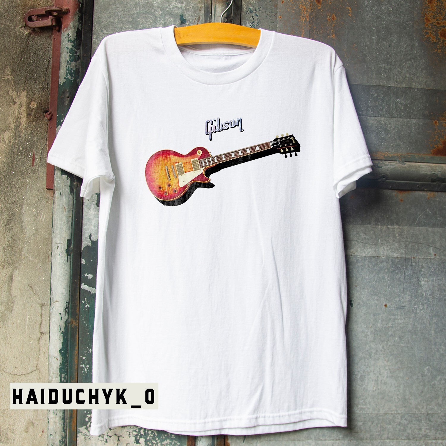 New Gibson Les Paul Guitar Music Unisex Black T-shirt S-5XL