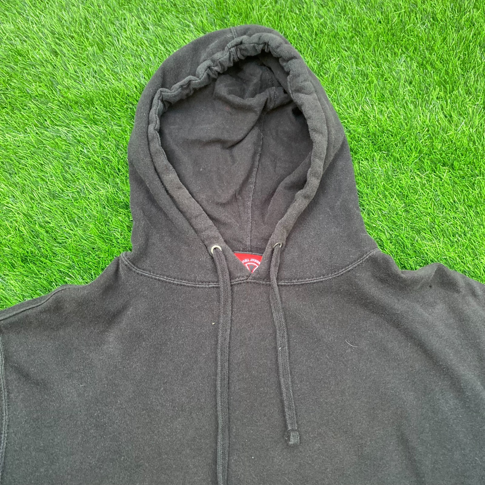 Independent x Thrasher Goat Pentagram Men Sz M Black Hoodie Skate Y2K Distressed