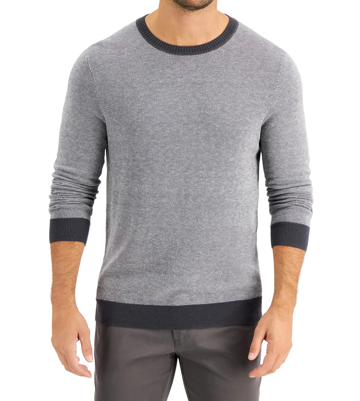 Tasso Elba Men’s Cotton Blend Crewneck Pullover Sweater, Assorted Colors