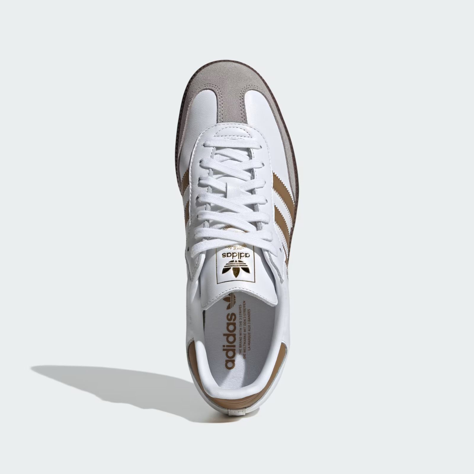 Adidas Samba OG Mens White Brown Desert Casual Shoes JH8796 Size 11