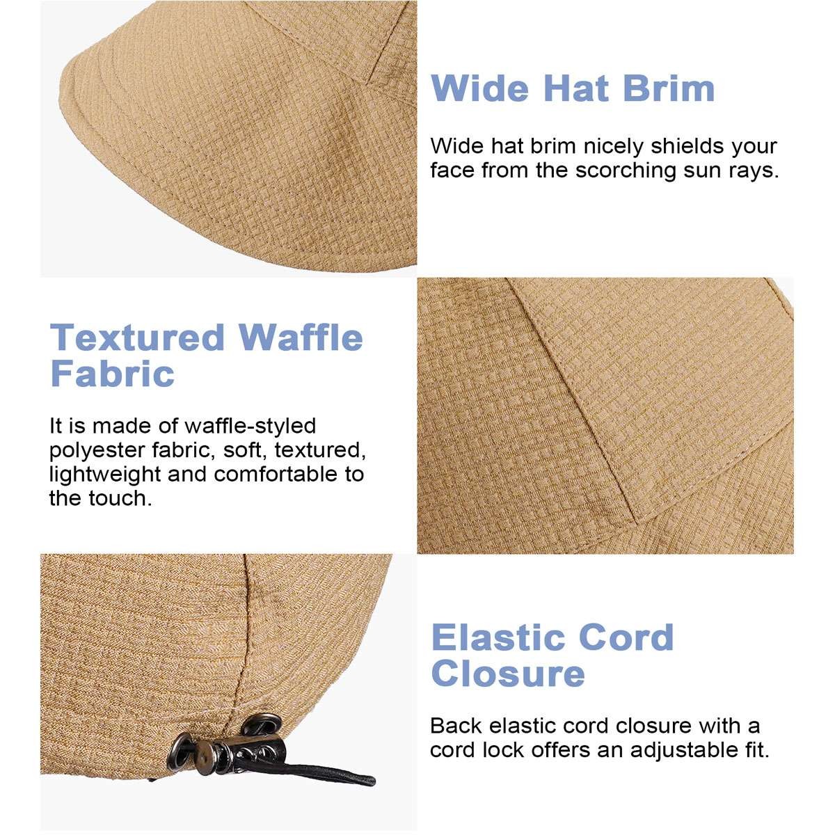 Women Wide Brim Hat Sun Summer Visor Beach Hats Adjustable UV Protection Cap