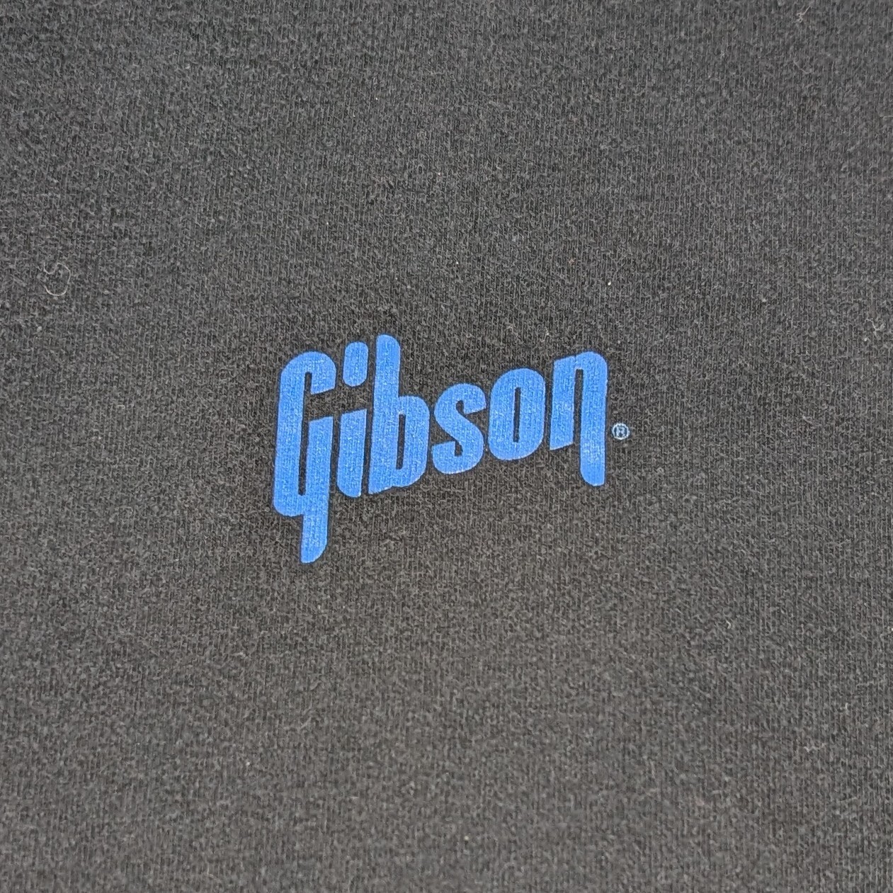 Vtg 90s Gibson Guitars Single Stitch T-Shirt Men’s XL Black Instrument Graphic