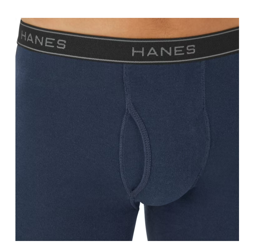 Hanes Men’s Super Value Pack Assorted Boxer Briefs, 10-Pack Soft and Breathable