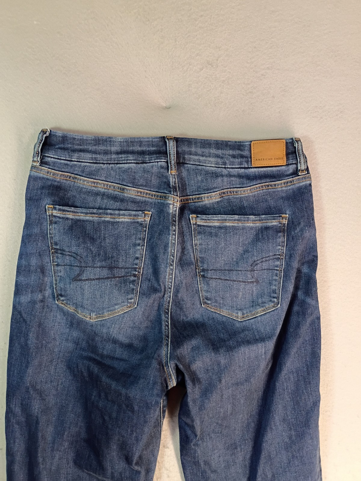 American Eagle Curvy Hi Rise Jegging Womens 12 X-Long Medium Dark Wash Jeans
