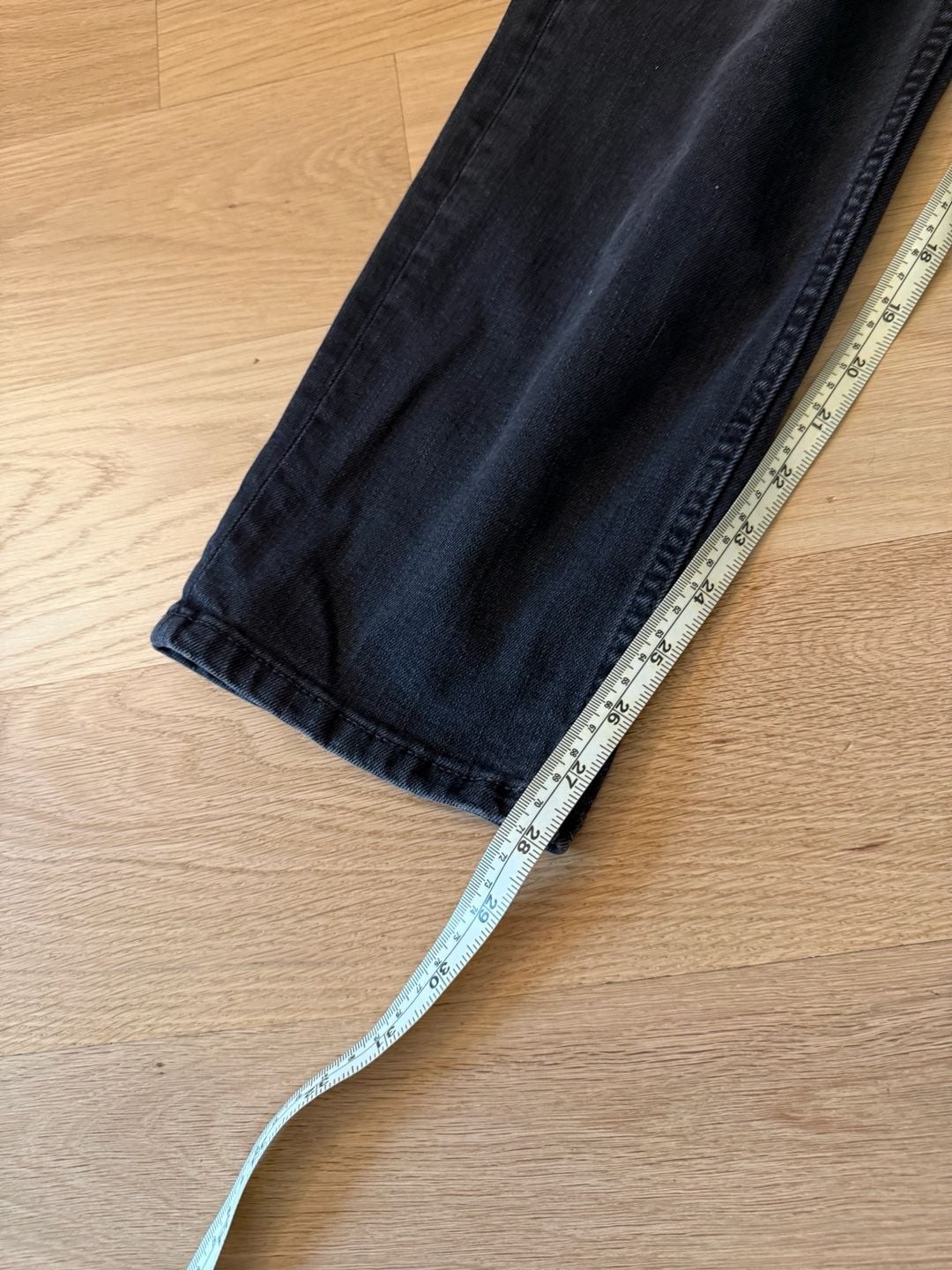 Acne Studios River Used Black Denim Jeans Men’s Size 31×32