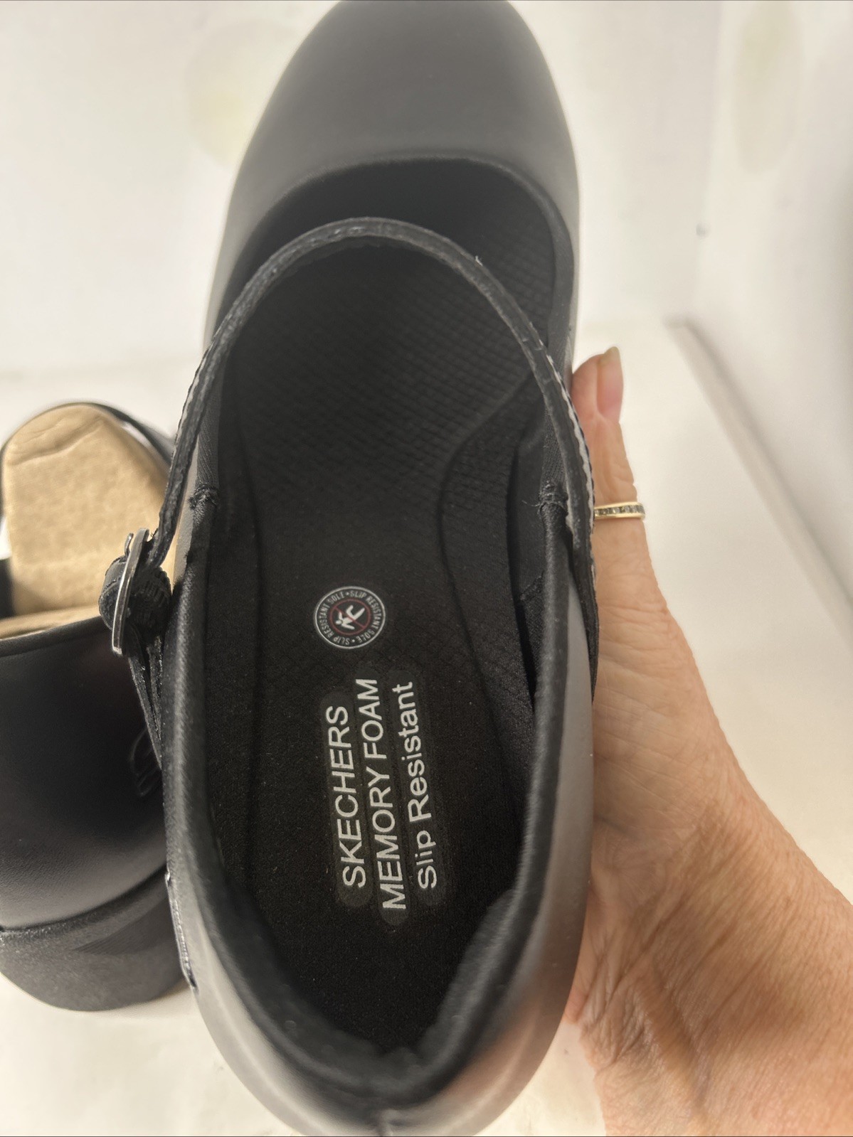 Skechers Mary Jane Elsit Slip Resistant Health Care Professional Work Sz 9.5