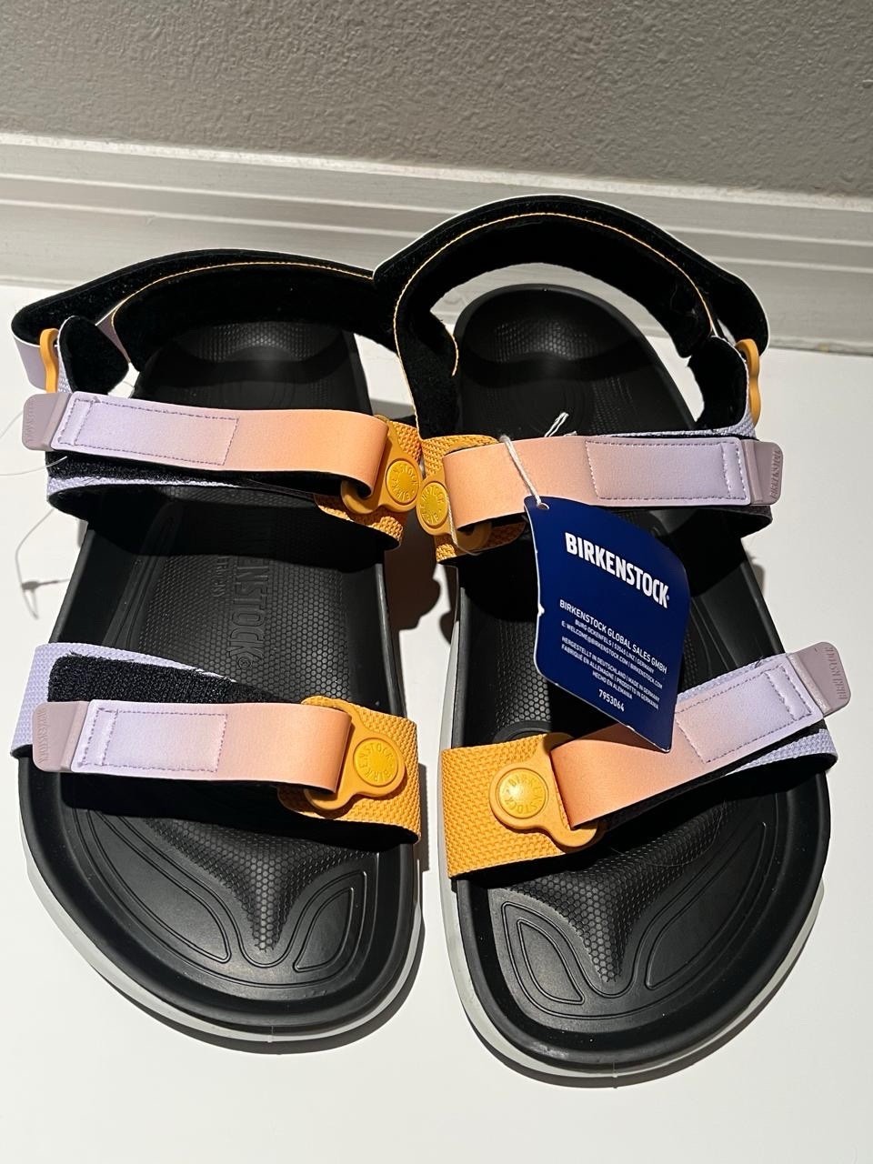 Birkenstock SAHARA Ombre Purple Fog Apricot 41 Womens 10 Sandals Slides Mens 8