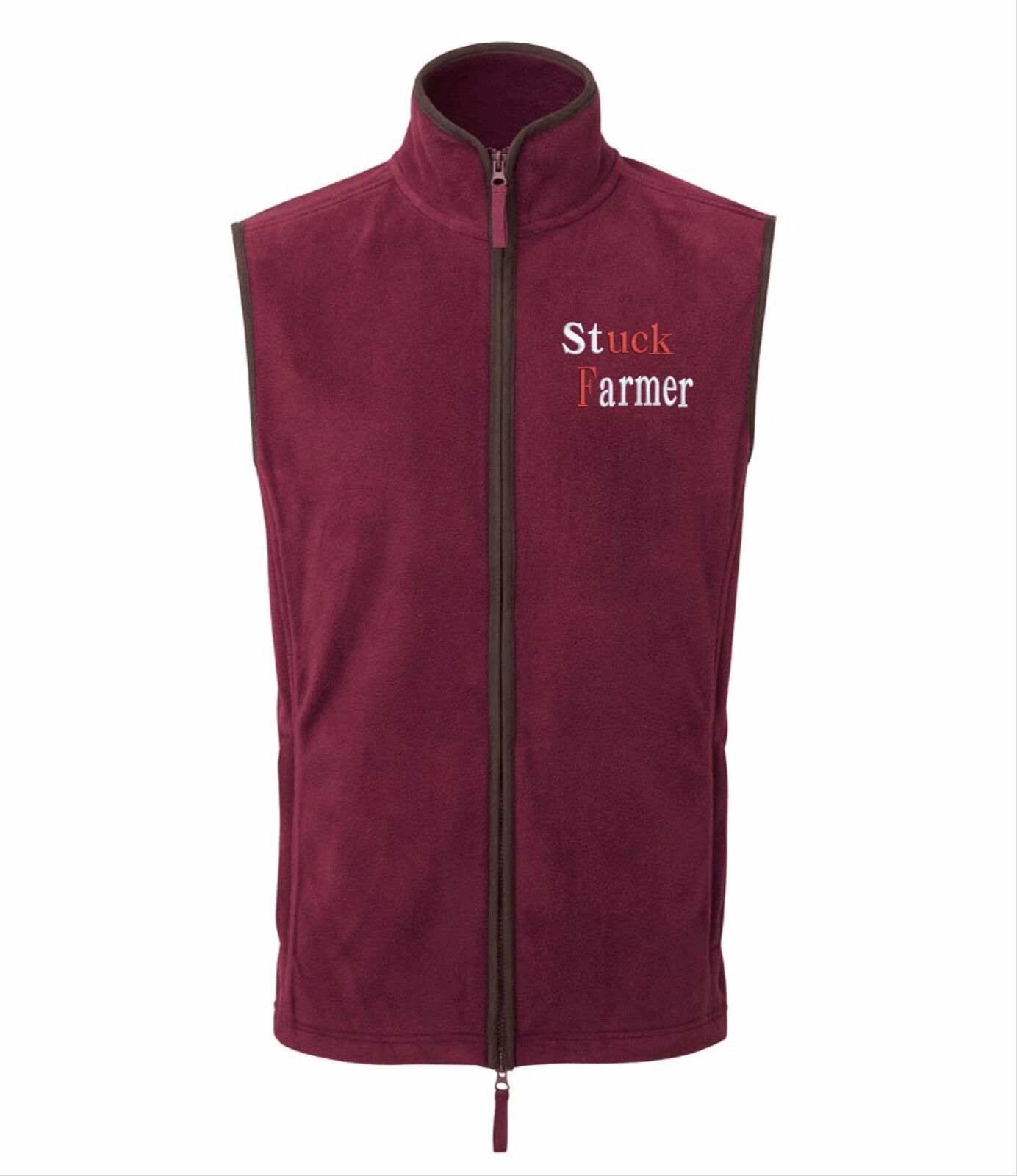 fleece gilet Body Warmer Embroidered Custom Made personalised