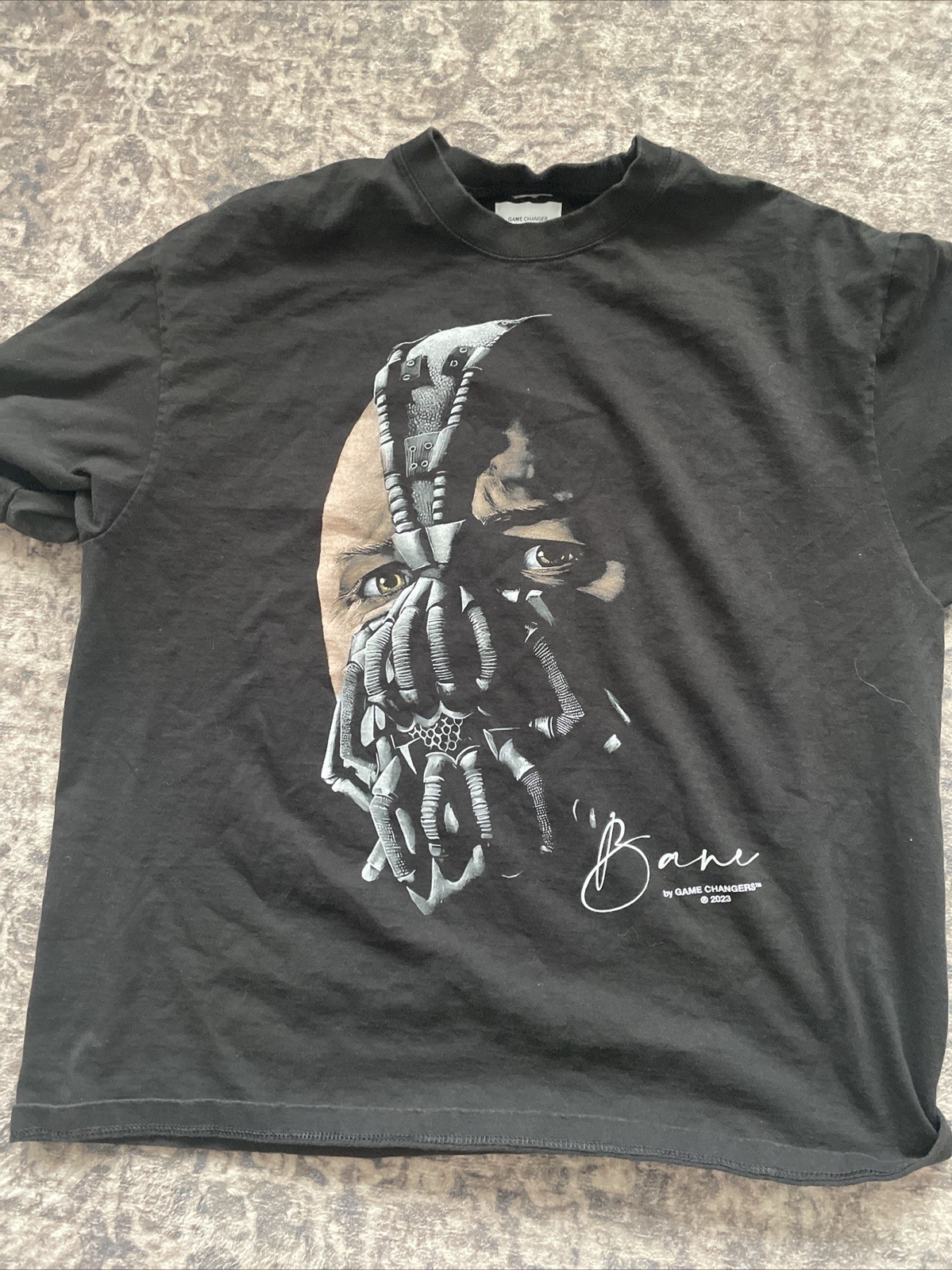 DC Comics Dark Knight Rises BANE Shirt XXl Double Print