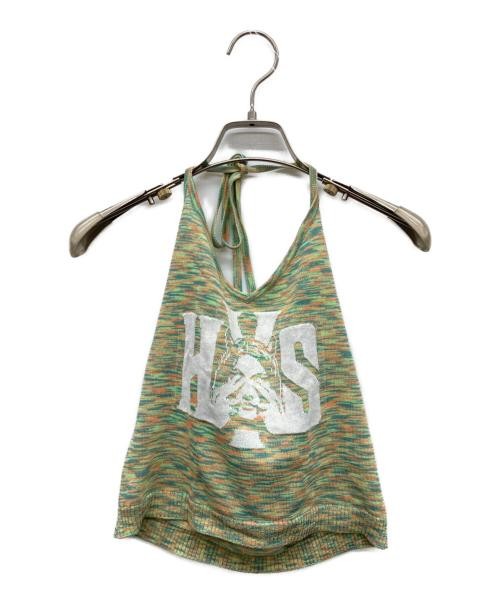Hysteric Glamour SEE NO EVIL Jacquart Halter Top Multi Size FREE