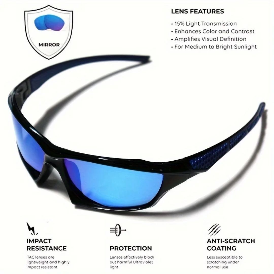 Polarized Vertex Men AntiGlare Fishing Cycling Driving Sport Sunglasses New 2025