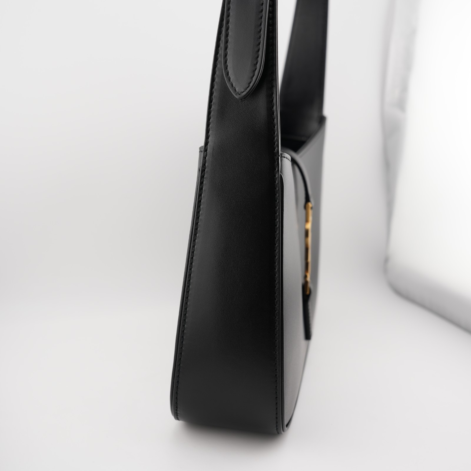 Saint Laurent YSL Le 5 à 7 Black Leather Shoulder Bag