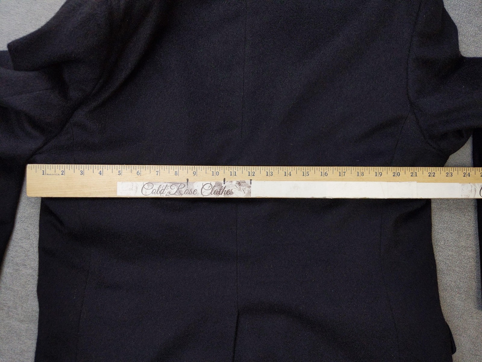 Tailors Row By Deansgate Blazer Mens 44 Black Sport Coat Jacket Classic Formal