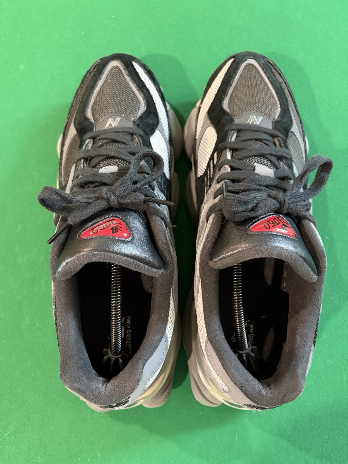 New Balance 9060 Men Size 12 D Black Castlerock Gray Comfort Sneaker U9060BLK