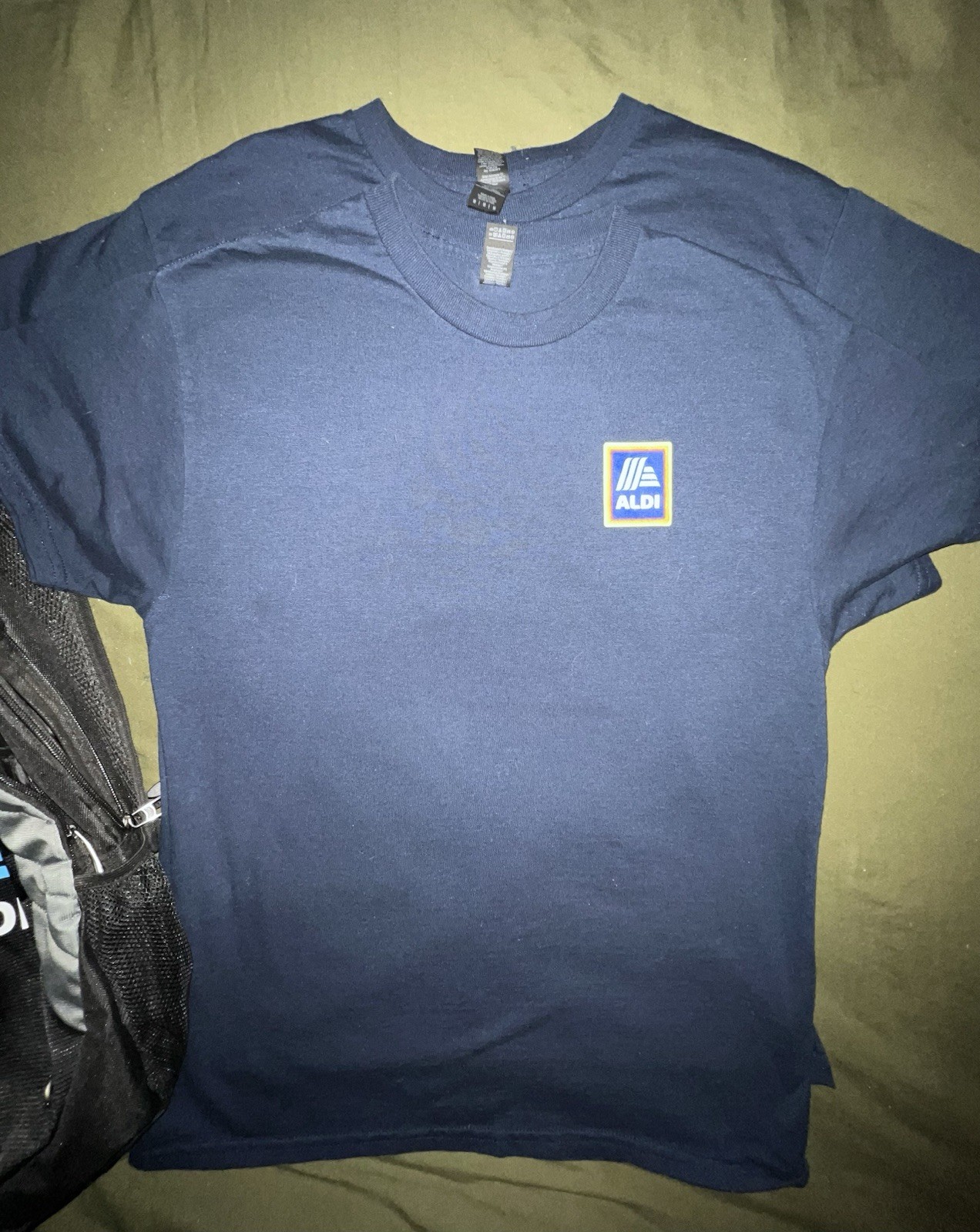 Aldi Gear Lot Backpack Hat and 3 Shirts