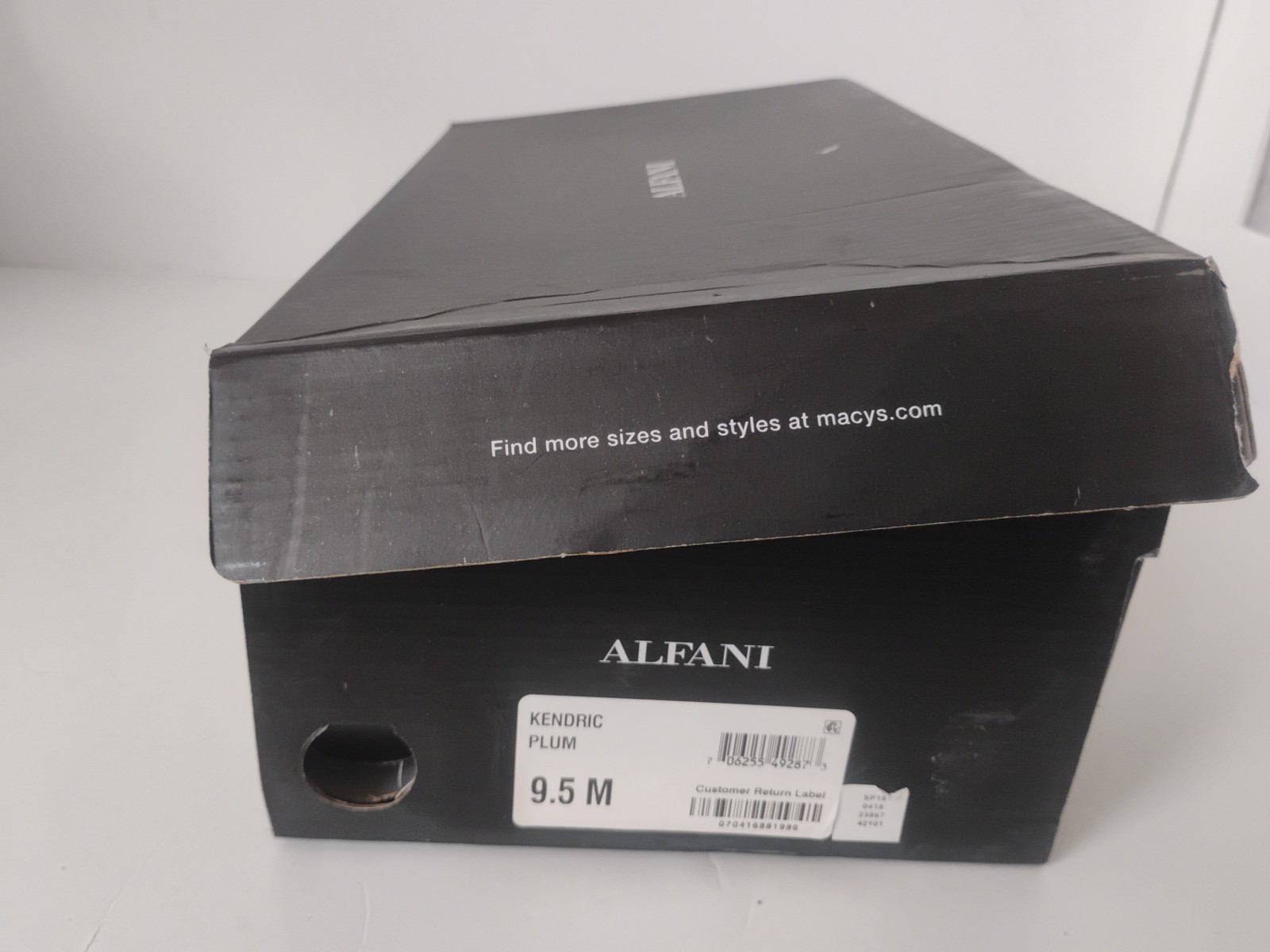 Alfani Men’s Kendric Suede Slip Ons Textured Plum Color Size 9.5 M- New In Box