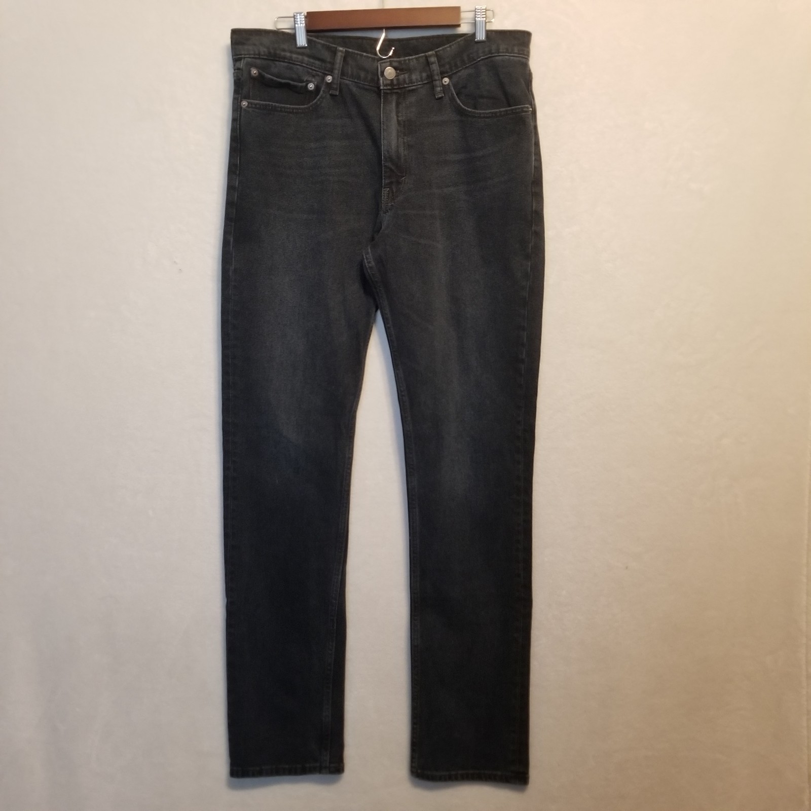 Levi’s 511 Mens 36×34 Jeans Black Denim Straight Leg Charcoal Wash Vintage