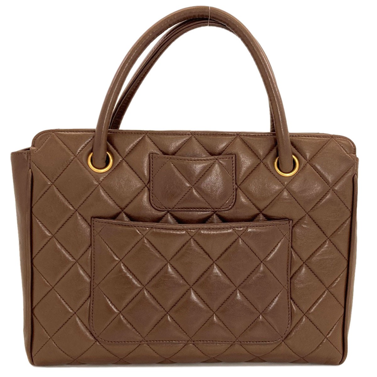 CHANEL Matelasse GoldHardware Tote Bag Lambskin Ladies [Used]