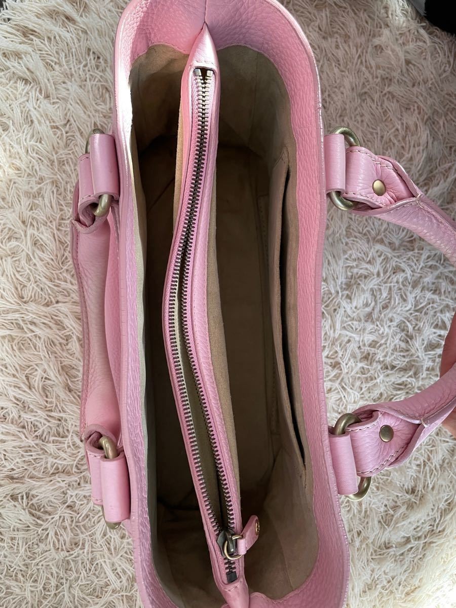 Authentic CELINE Boogie Bag Pink Leather Handbag USED with Dust Bag
