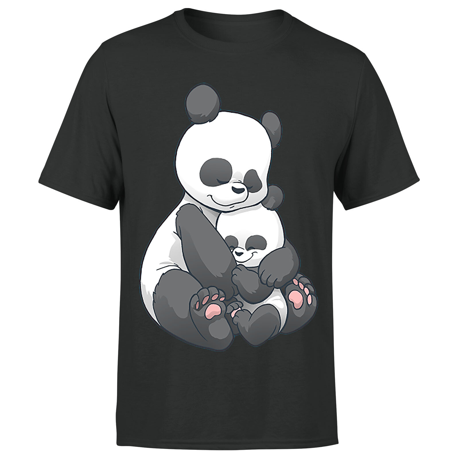 Panda Hug Mens T Shirt Funny Graphic Boys Girls Unisex Tee#P1#OR#A