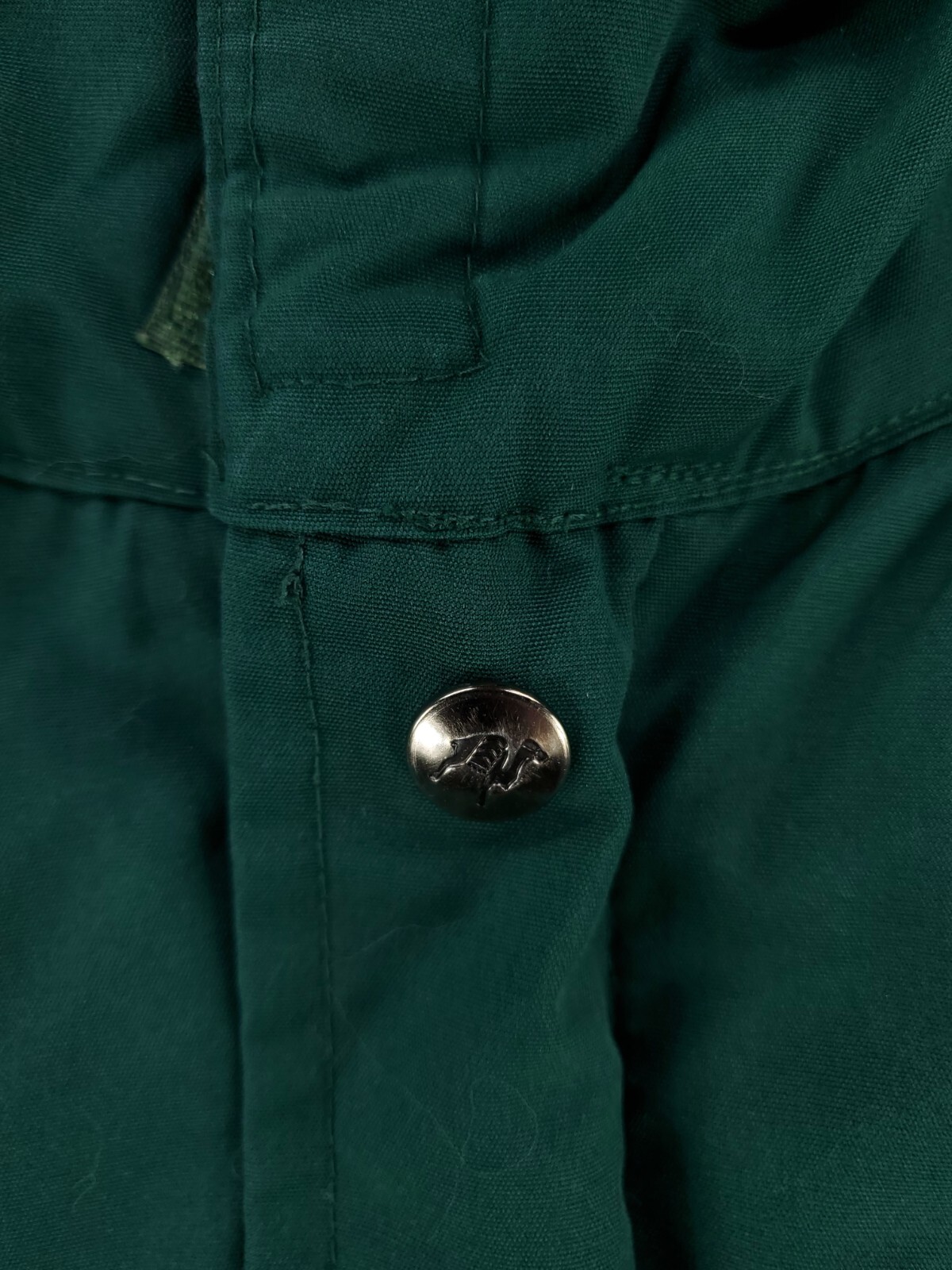 Camel VTG 80s 90s Wool Lined Hooded 3-in 1 Jacket Shell Only Green Mens M