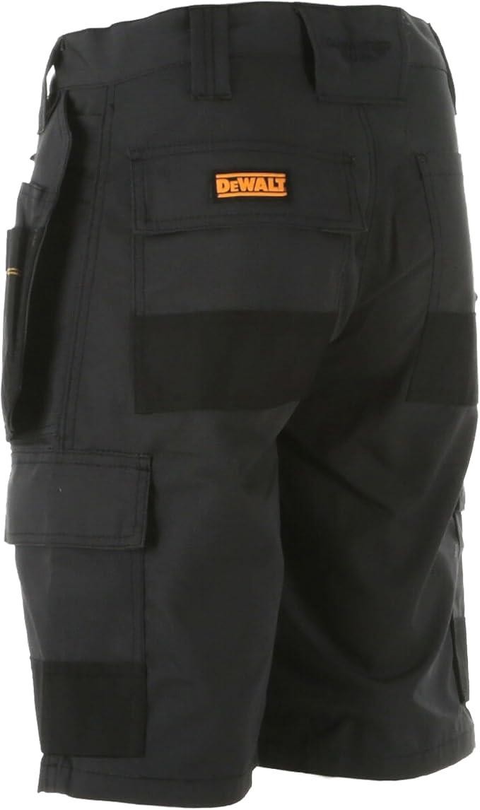 DeWalt Cheverley Grey Work Shorts Lightweight Polycotton Waist 30W-42W