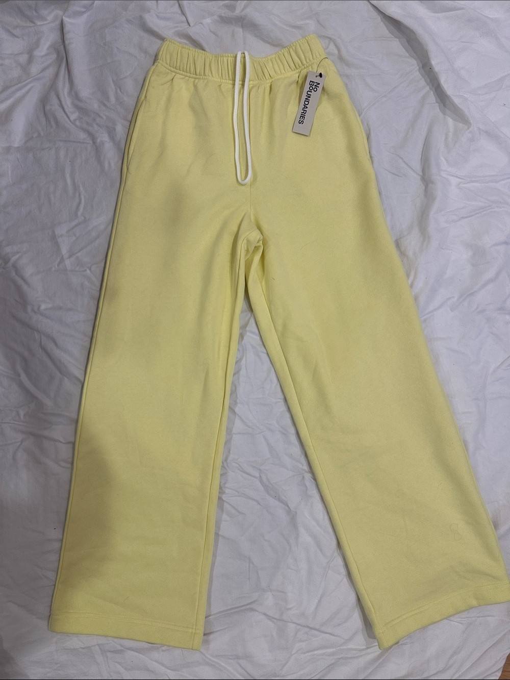 No Boundaries Lemon Yellow Track Pants