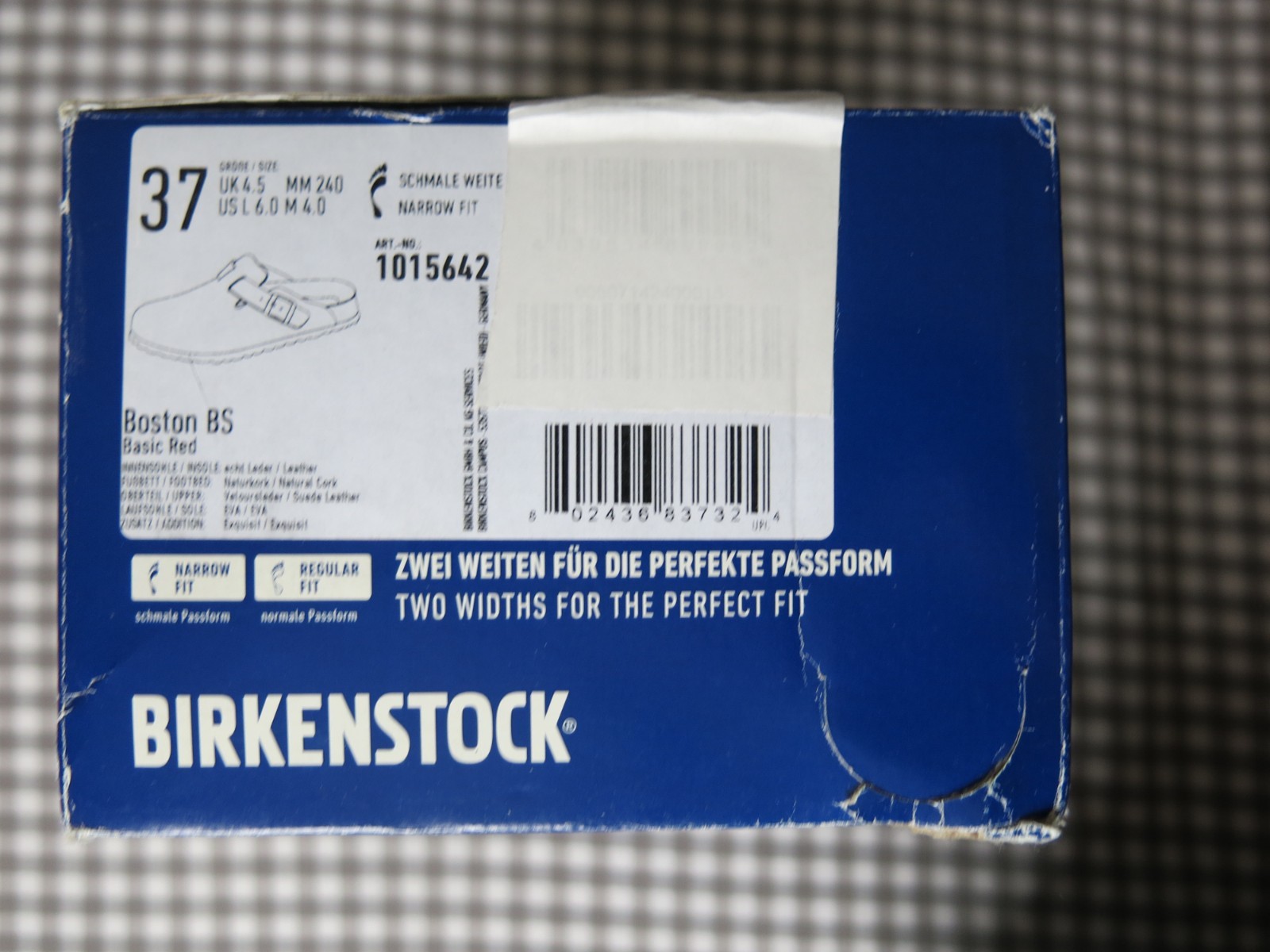 Birkenstock Boston x Concepts leather clogs red EU 37 US 6-6.5 medium/narrow