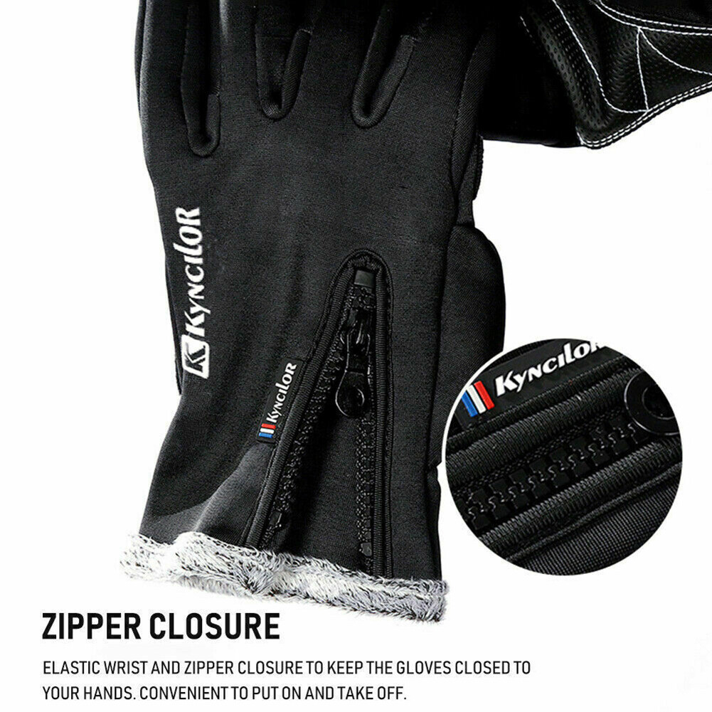 Winter Thermal Gloves Touchscreen Waterproof Windproof Ski Non-Slip Grips Gloves