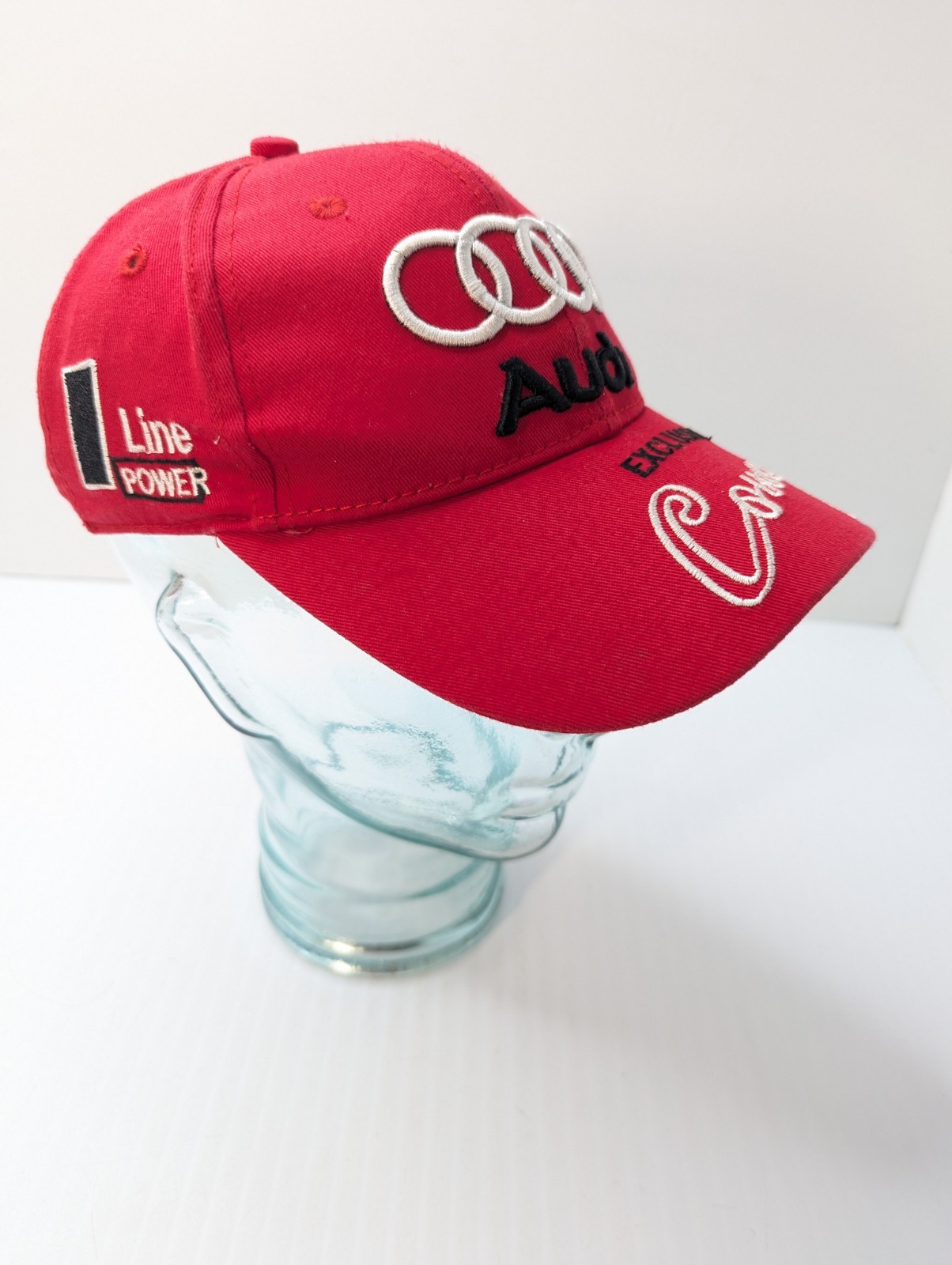 Genuine Audi Hat Exclusive Edmon Concept Adjustable Red Cap Buckle Strap Back