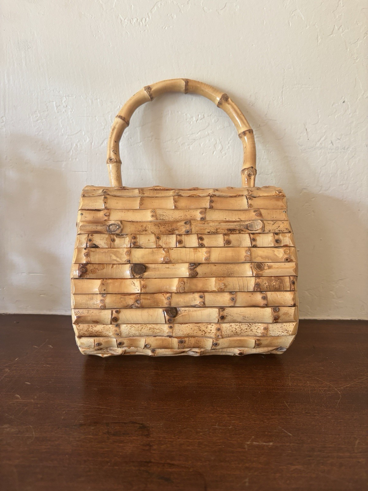 Glorinha Paranagua Bamboo Eberlee Purse Bag HTF Excellent