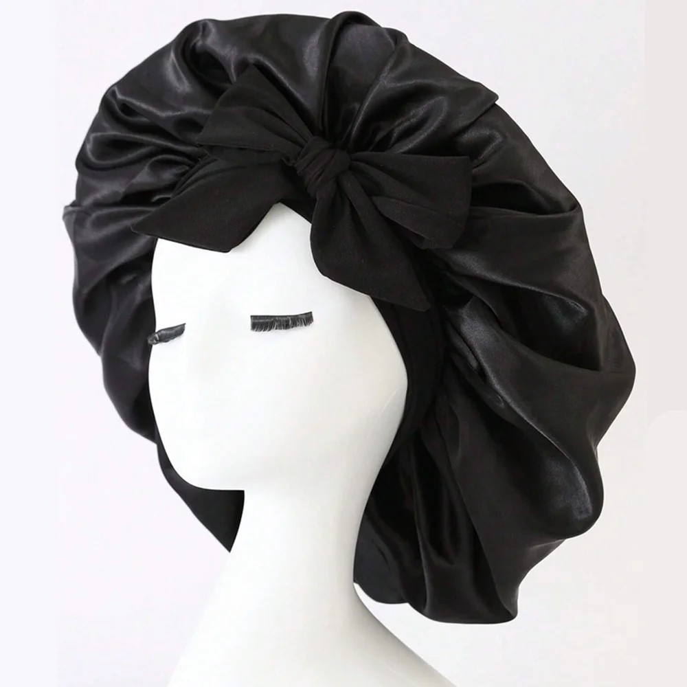 Satin Bonnet Silk Bonnet with Tie Band Adjustable Hair Bonnet for Sleeping*