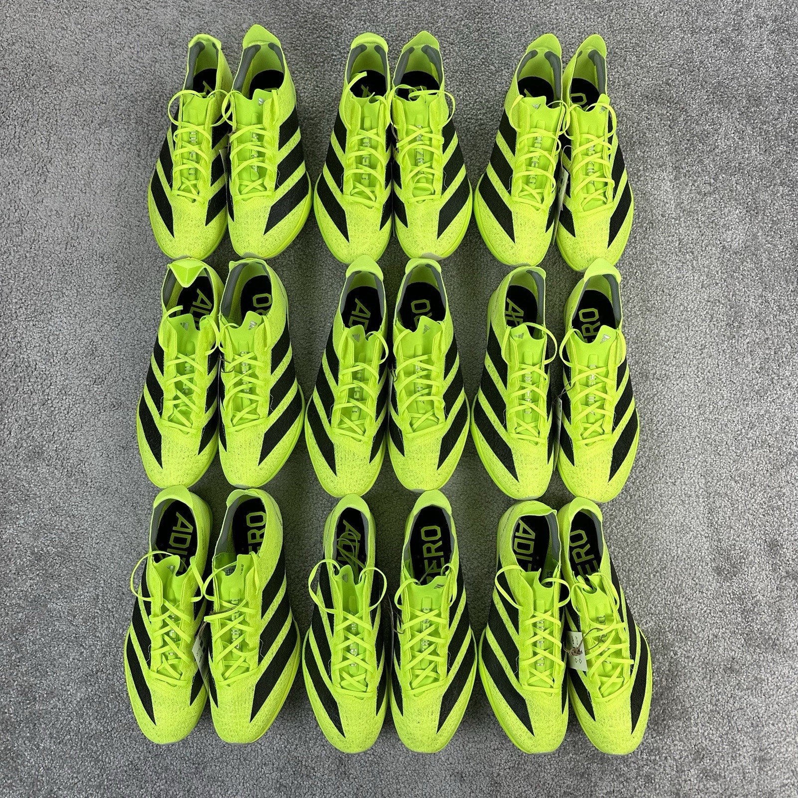 Adidas Adizero Prime SP 3 Track & Field Shoes Mens 7 Lucid Lemon IH5800 *9 Pair*