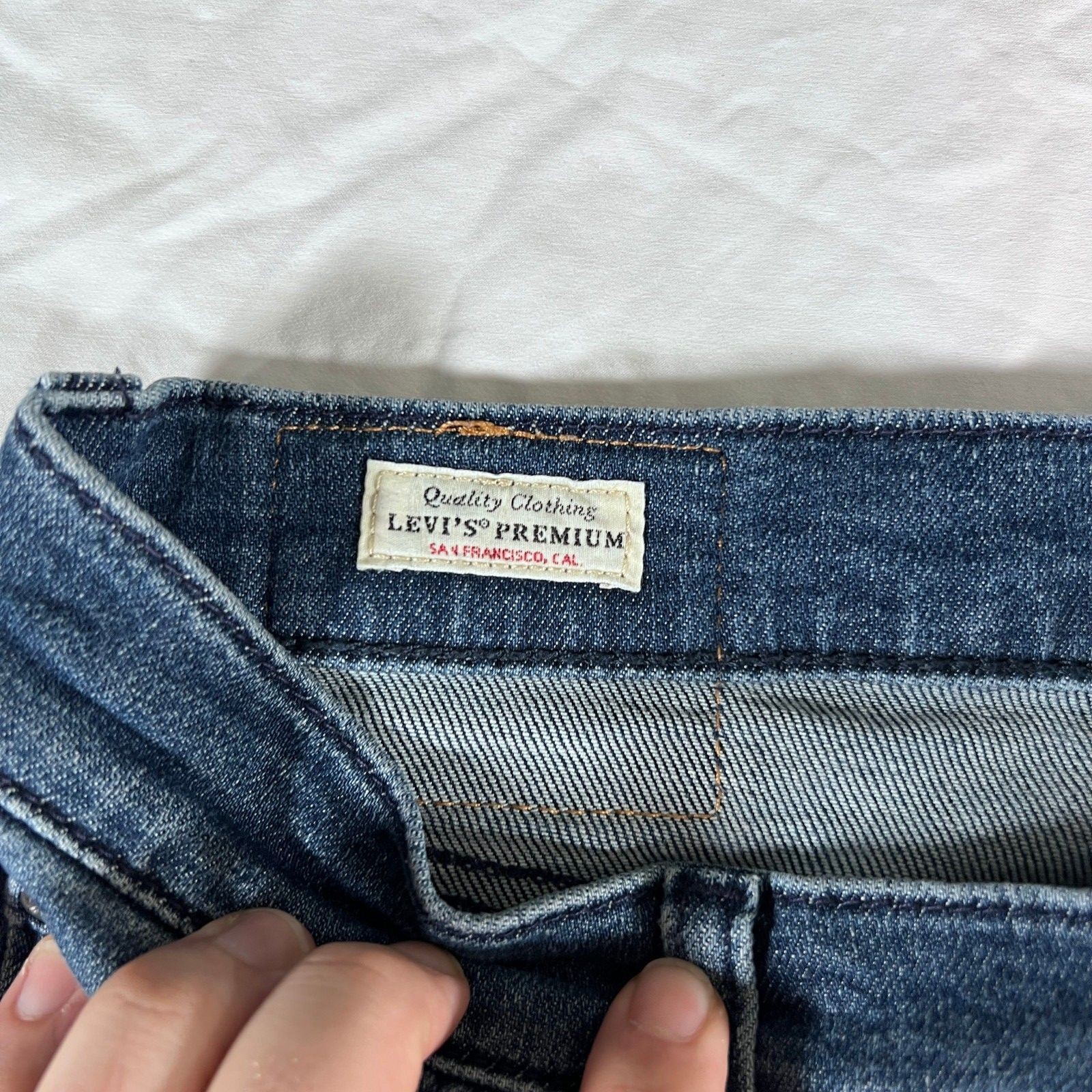 Levi’s Premium 512 Slim Taper Jeans Men’s W30 L30 Medium Wash Blue Big E